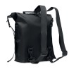 Sac à dos enroulable étanche personnalisable 30L SCUBAROLL Matières : PET recyclé Couleurs : noir objet promo petit budget