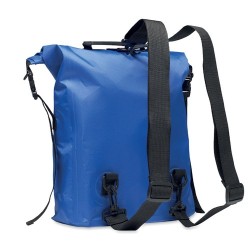 Sac à dos enroulable étanche personnalisable 30L SCUBAROLL Matières : PET recyclé Couleurs : bleu royal cadeau entreprise pas ch
