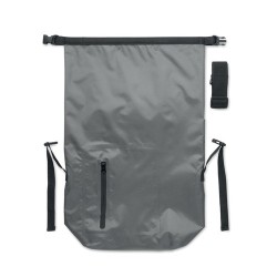 Sac à dos enroulable étanche personnalisable 30L SCUBAROLL Matières : PET recyclé Couleurs : pierre marquage laser ultra précis