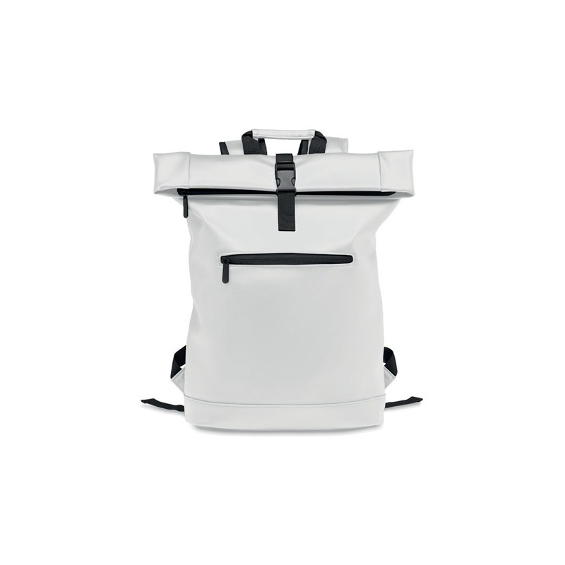 Sac à dos enroulable  en PU - BAI ROLL Matières : PU Couleurs : blanc