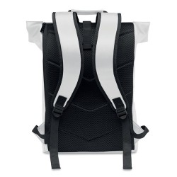 Sac à dos enroulable  en PU - BAI ROLL Matières : PU Couleurs : blanc marquage laser ultra précis