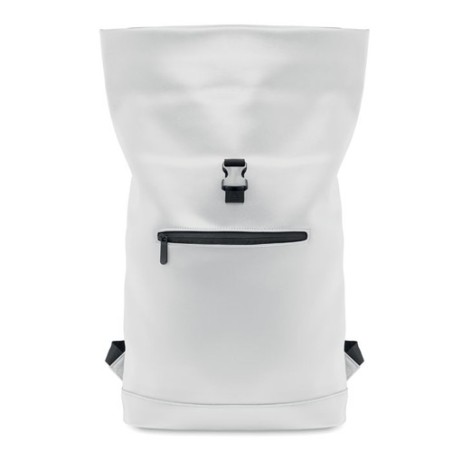 Sac à dos enroulable  en PU - BAI ROLL Matières : PU Couleurs : blanc cadeau collaborateur premium