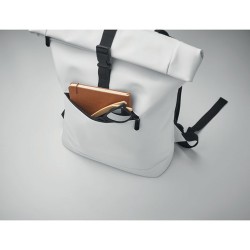 Sac à dos enroulable  en PU - BAI ROLL Matières : PU Couleurs : blanc accessoire événementiel unique