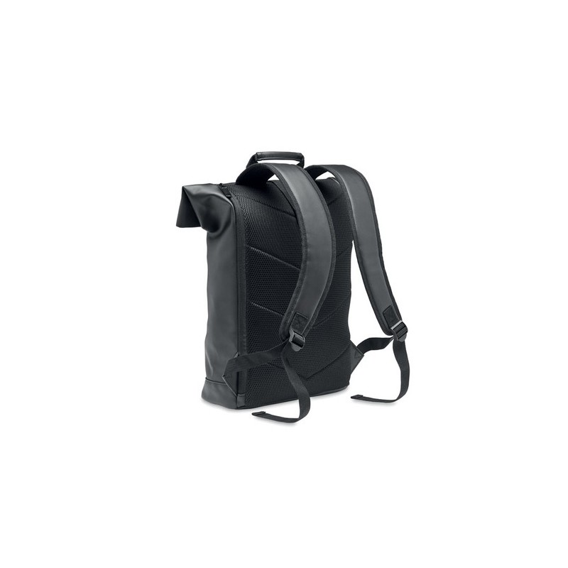 Sac à dos enroulable  en PU - BAI ROLL Matières : PU Couleurs : noir cadeau entreprise pas cher