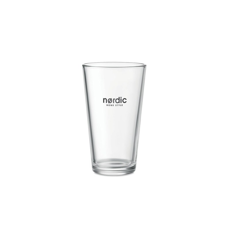 Verre conique  300ml - RONGO Matières : verre Couleurs : transparent impression haute définition