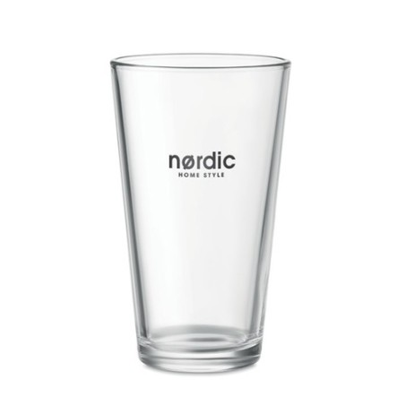 Verre conique  300ml - RONGO Matières : verre Couleurs : transparent impression haute définition