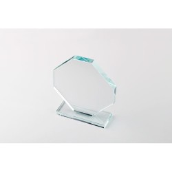 Trophée personnalisé en cristal - RUMBO cadeau d'entreprise Matières : verre Couleurs : transparent marquage laser ultra précis