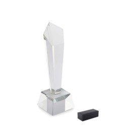 Trophée en cristal personnalisé dans un coffret - DIAWARD Matières : verre Couleurs : transparent