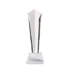 Trophée en cristal personnalisé dans un coffret - DIAWARD Matières : verre Couleurs : transparent cadeau entreprise pas cher
