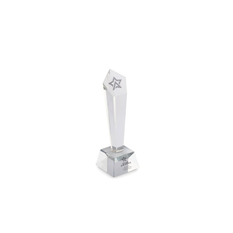 Trophée en cristal DIAWARD - Élégance et Prestige Personnalisé