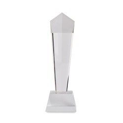 Trophée en cristal personnalisé dans un coffret - DIAWARD Matières : verre Couleurs : transparent marquage laser ultra précis