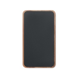 Powerbank sans fil  4000 mAh à charge rapide - ACAPOW Matières : bois Couleurs : noir cadeau entreprise pas cher