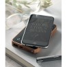 Powerbank sans fil  4000 mAh à charge rapide - ACAPOW Matières : bois Couleurs : noir impression haute définition