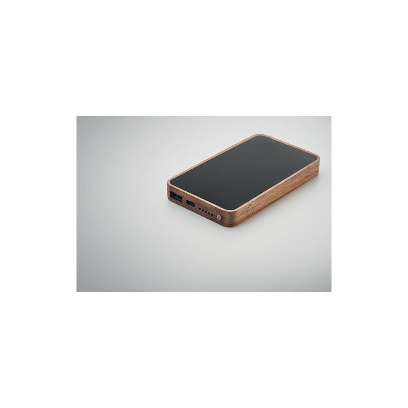 Powerbank sans fil  4000 mAh à charge rapide - ACAPOW Matières : bois Couleurs : noir livraison express 24h 48h