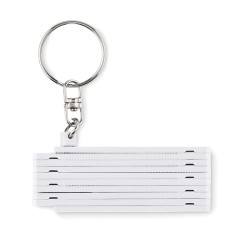 Porte-clés publicitaire 50cm - FUSTER Matières : ABS Couleurs : blanc cadeau entreprise pas cher