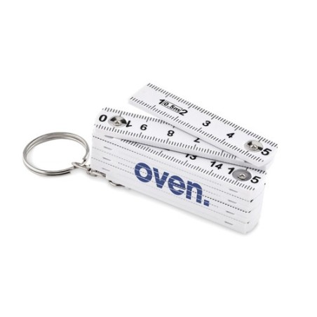 Porte-clés publicitaire 50cm - FUSTER Matières : ABS Couleurs : blanc impression haute définition