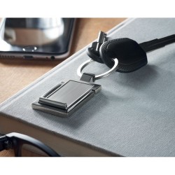 Porte-clé personnalisé pour téléphone - STANRIN Matières : métal Couleurs : argenté marquage laser ultra précis