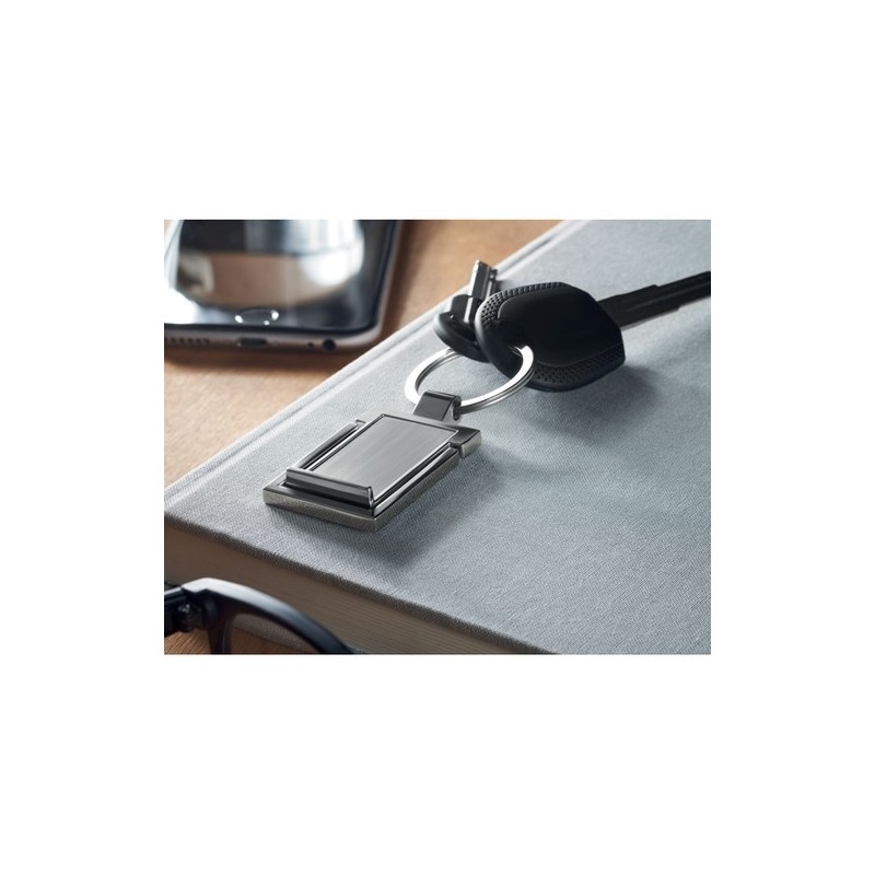 Porte-clé personnalisé pour téléphone - STANRIN Matières : métal Couleurs : argenté marquage laser ultra précis