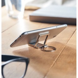 Porte-clé personnalisé pour téléphone - STANRIN Matières : métal Couleurs : argenté objet promotionnel éco-responsable