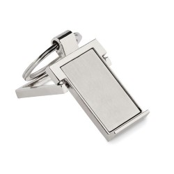 Porte-clé personnalisé pour téléphone - STANRIN Matières : métal Couleurs : argenté cadeau collaborateur premium