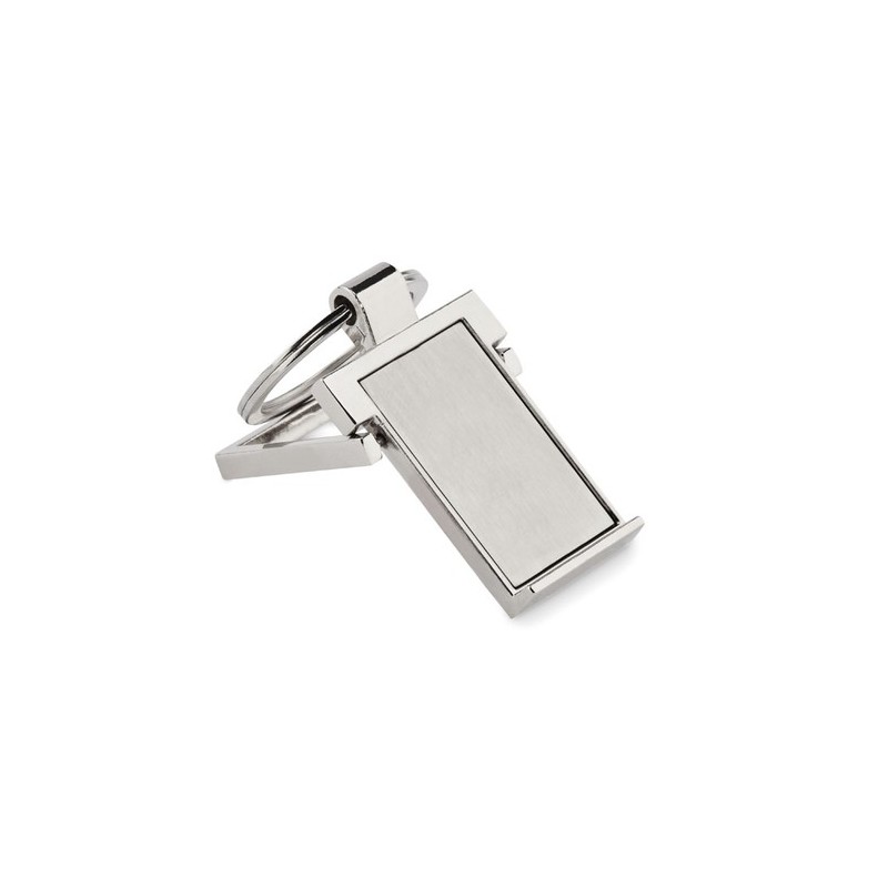 Porte-clé personnalisé pour téléphone - STANRIN Matières : métal Couleurs : argenté cadeau collaborateur premium