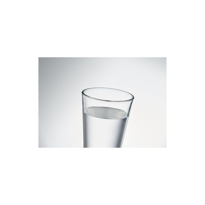 Verre conique  300ml - RONGO Matières : verre Couleurs : transparent marquage laser ultra précis