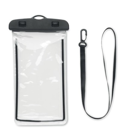Pochette étanche personnalisée grande pour smartphone - SMAG Matières : PVC Couleurs : noir