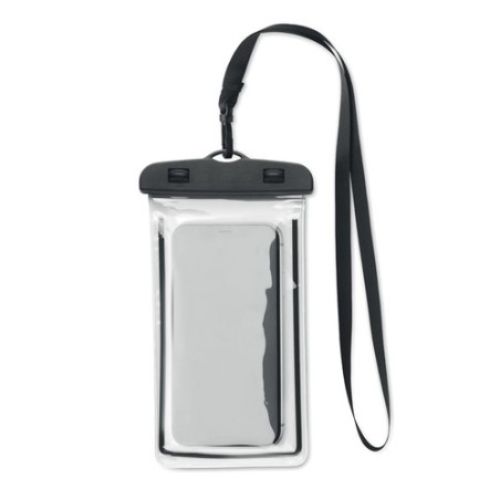 Pochette étanche personnalisée grande pour smartphone - SMAG Matières : PVC Couleurs : noir personnalisable avec votre logo