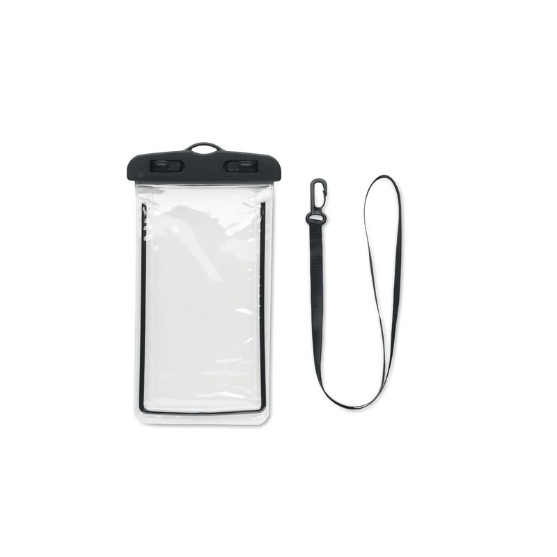 Pochette étanche personnalisée grande pour smartphone - SMAG Matières : PVC Couleurs : noir goodies publicitaire événementiel