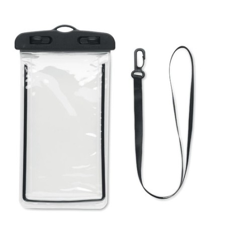 Pochette étanche personnalisée grande pour smartphone - SMAG Matières : PVC Couleurs : noir goodies publicitaire événementiel