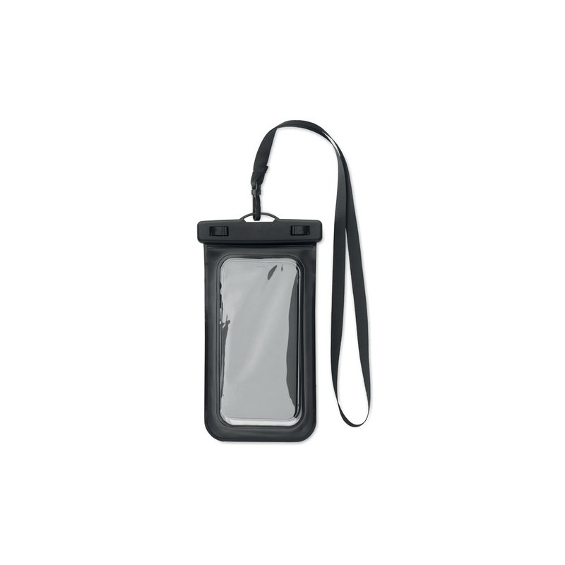 Pochette étanche personnalisée pour smartphone - SMAG Matières : PVC Couleurs : noir personnalisable avec votre logo