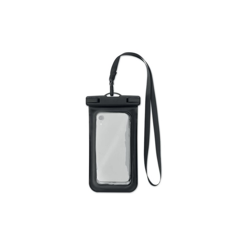 Pochette étanche personnalisée pour smartphone - SMAG Matières : PVC Couleurs : noir cadeau entreprise pas cher