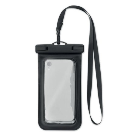 Pochette étanche personnalisée pour smartphone - SMAG Matières : PVC Couleurs : noir cadeau entreprise pas cher