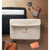 Pochette personnalisée en coton pour ordinateur 15 pouces - COTIN objet promotionnel éco-responsable