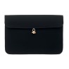 Pochette personnalisée en coton pour ordinateur 15 pouces - COTIN Matières : coton Couleurs : noir personnalisable avec votre lo