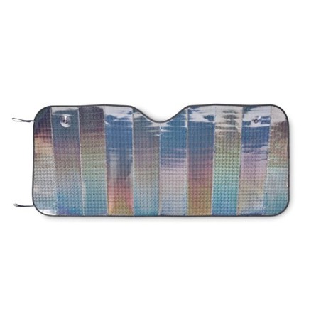 Pare-soleil pliable personnalisé pas cher - CARSHADE Matières : PET Couleurs : argenté mat