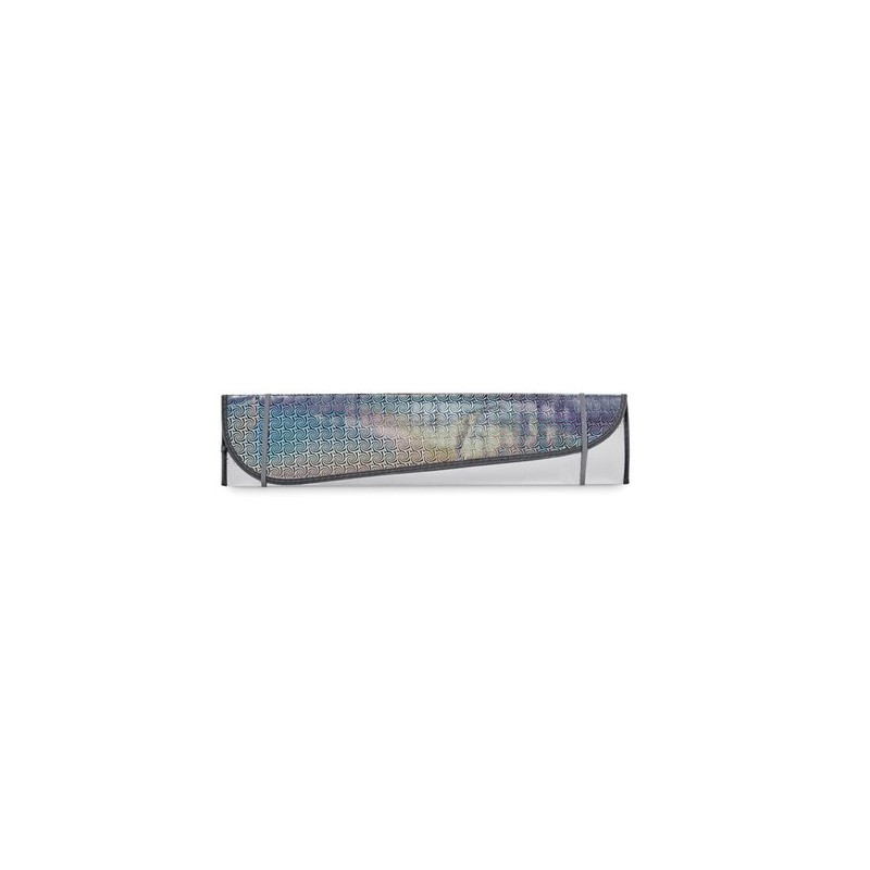 Pare-soleil pliable personnalisé pas cher - CARSHADE Matières : PET Couleurs : argenté mat personnalisable avec votre logo