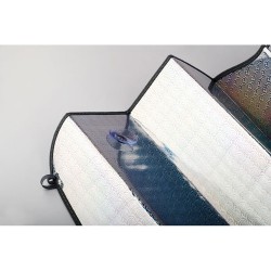 Pare-soleil pliable personnalisé pas cher - CARSHADE Matières : PET Couleurs : argenté mat goodies publicitaire événementiel