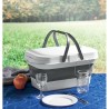 Panier de pique-nique pliable idéal pour vos sorties - CESTA Matières : polypropylène (PP) Couleurs : blanc impression haute déf