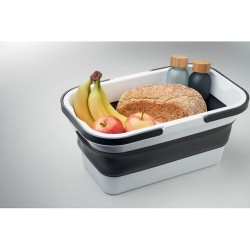 Panier de pique-nique pliable idéal pour vos sorties - CESTA Matières : polypropylène (PP) Couleurs : blanc marquage laser ultra