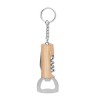 Outil de poche 3en1 en bambou personnalisé et pratique - ALLIN1 Matières : acier inoxydable Couleurs : bois personnalisable avec