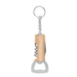Outil de poche 3en1 en bambou personnalisé et pratique - ALLIN1 Matières : acier inoxydable Couleurs : bois cadeau entreprise pa