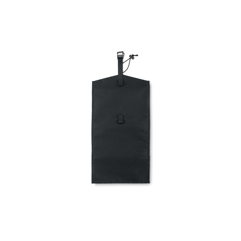 Organisateur de câbles pratique et  - TRAVELI Matières : PET recyclé Couleurs : noir marquage laser ultra précis