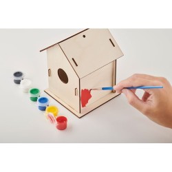 Nichoir en kit personnalisé  - PAINTHOUSE pour votre jardin Matières : bois Couleurs : bois livraison express 24h 48h