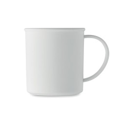 Mug réutilisable  pratique 300 ml personnalisé - ALAS Matières : polypropylène (PP) Couleurs : blanc marquage laser ultra précis
