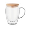 Mug personnalisé en verre double paroi 350ml - TIROL Matières : borosilicate Couleurs : transparent