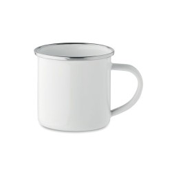 Mug en émail sublimation 200ml personnalisé - Plateado S Matières : métal Couleurs : blanc