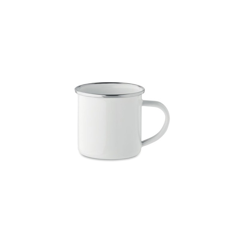 Mug en émail sublimation 200ml personnalisé - Plateado S Matières : métal Couleurs : blanc