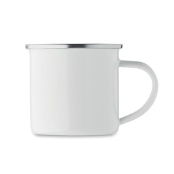 Mug en émail sublimation 200ml personnalisé - Plateado S Matières : métal Couleurs : blanc 2