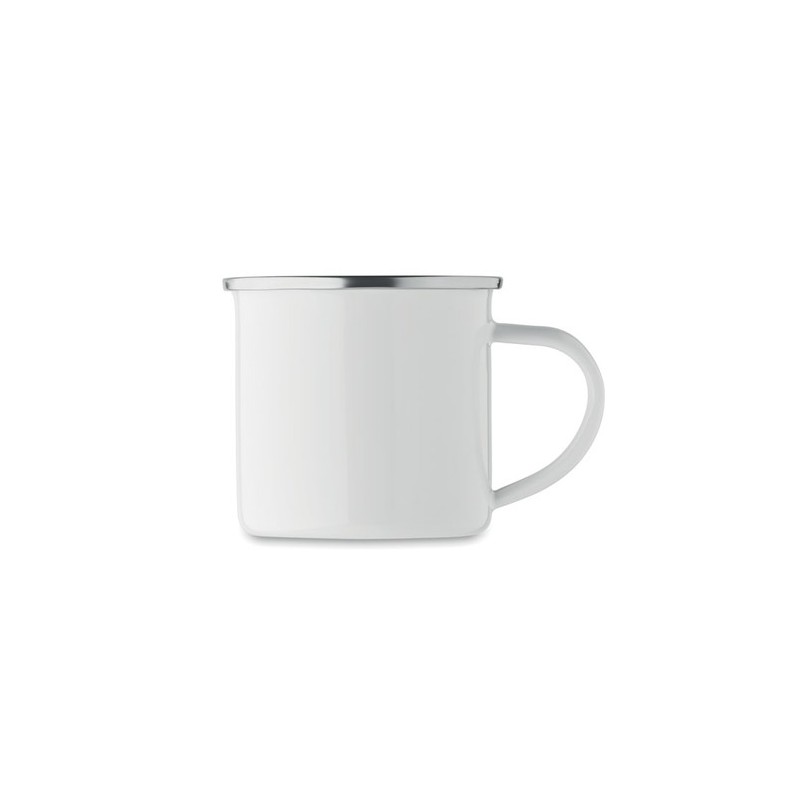Mug en émail sublimation 200ml personnalisé - Plateado S Matières : métal Couleurs : blanc personnalisable avec votre logo